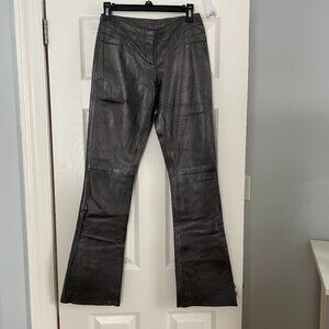 Cache grey leather pants, size 0